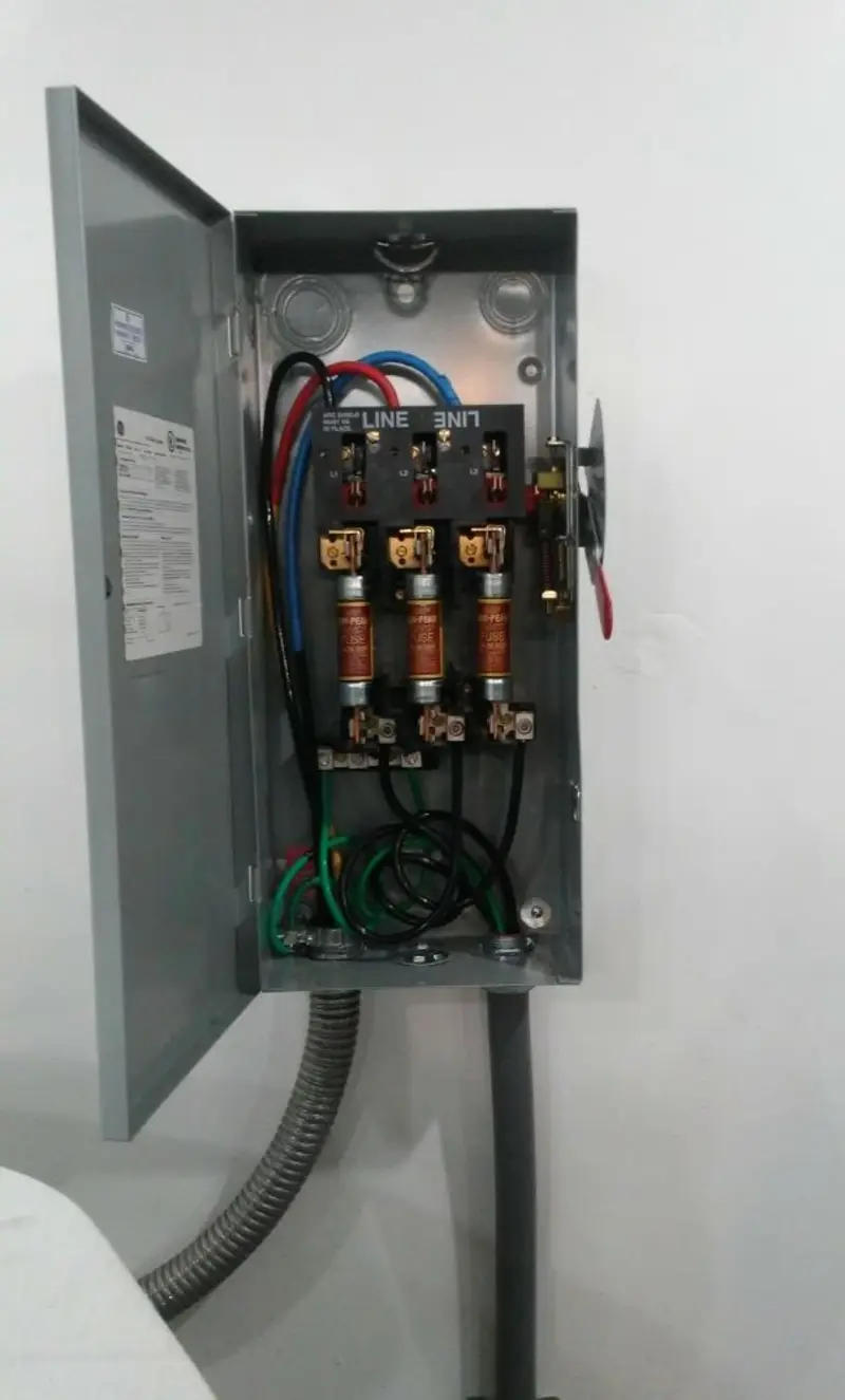 Three-phase disconnect switch installed for Electrical Wiring & Rewiring in Port Richey