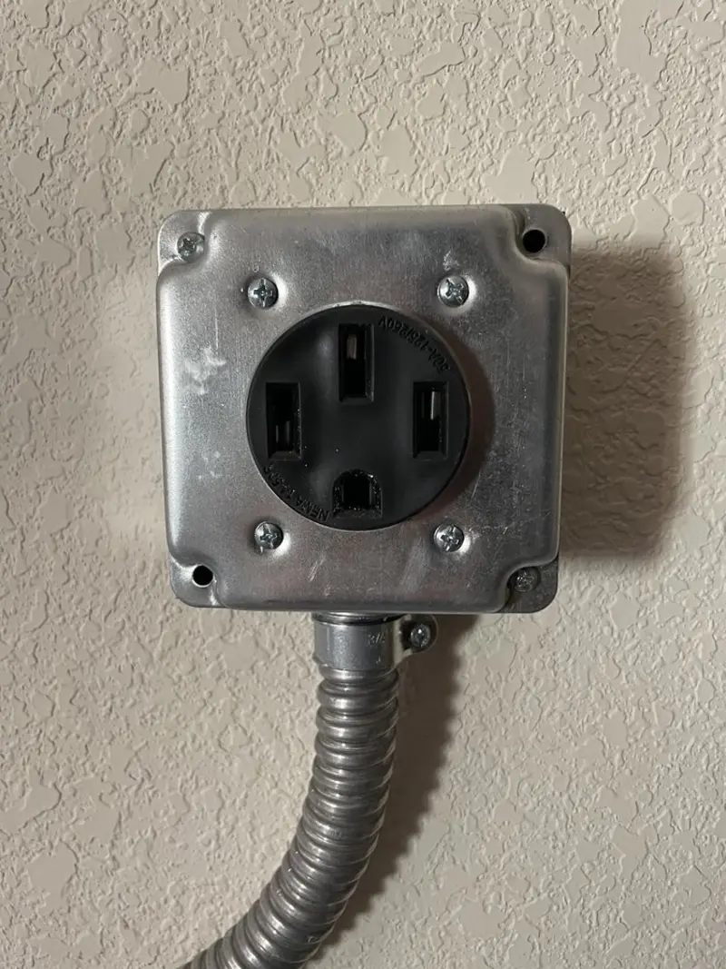 NEMA 14-50 outlet installed for Smart Home Electrical in Port Richey